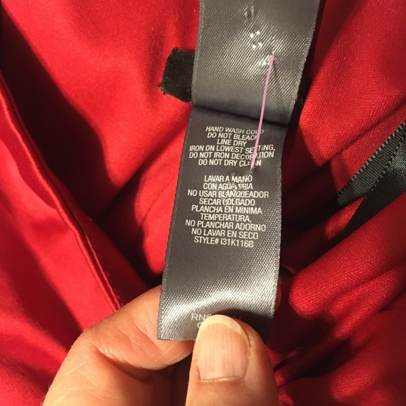 Bisou Bisou Red One Shoulder Cocktail Dress, S - Picture 7 of 12